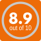toegekende score 8.9